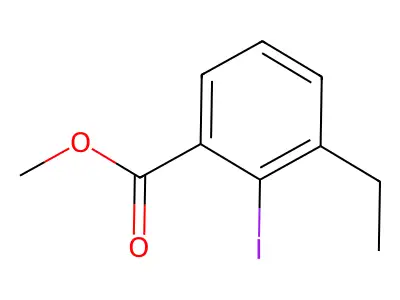 Methyl 3-ethyl-2-iodobenzoate structure