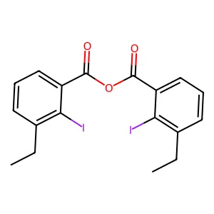 (3-Ethyl-2-iodobenzoyl) 3-ethyl-2-iodobenzoate structure
