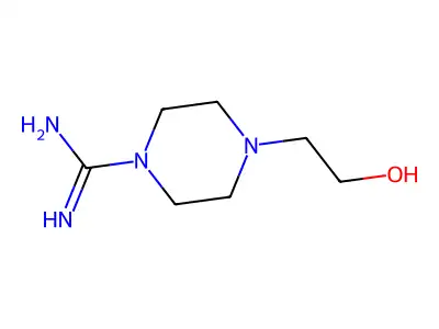 4-(2-Hydroxyethyl)piperazine-1-carboximidamide structure