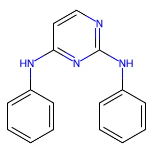 2-N,4-N-diphenylpyrimidine-2,4-diamine structure