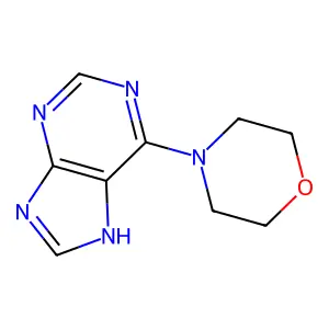6-Morpholin-4-YL-9H-purine structure