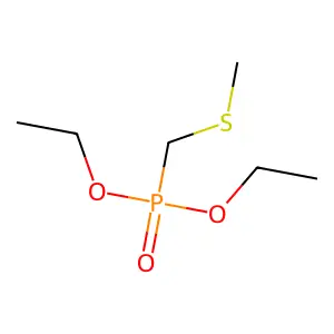 Diethyl P-((methylthio)methyl)phosphonate structure