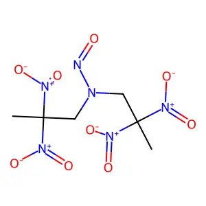 N-Nitrosobis(2,2-dinitropropyl)amine structure