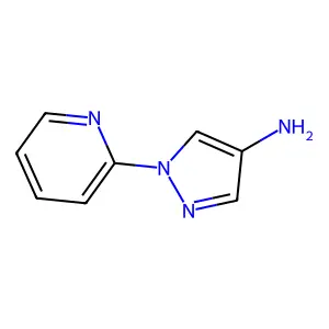 Pyridine, 2-(4-aminopyrazol-1-yl)- structure