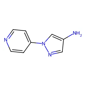 Pyridine, 4-(4-aminopyrazol-1-yl)- structure