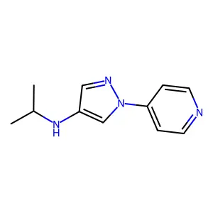 N-(1-Methylethyl)-1-(4-pyridinyl)-1H-pyrazol-4-amine structure