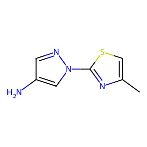 Thiazole, 2-(4-aminopyrazol-1-yl)-4-methyl- structure