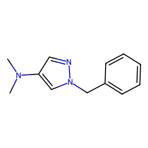 Pyrazole, 1-benzyl-4-(dimethylamino)- structure