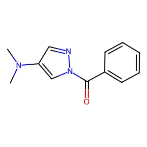 Pyrazole, 1-benzoyl-4-(dimethylamino)- structure
