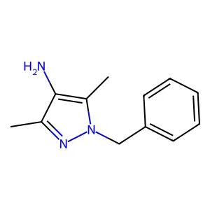 3,5-Dimethyl-1-(phenylmethyl)-1H-pyrazol-4-amine structure