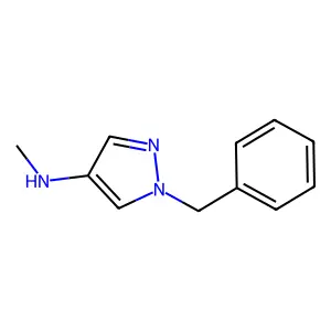 Pyrazole, 1-benzyl-4-(methylamino)- structure
