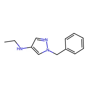 Pyrazole, 1-benzyl-4-(ethylamino)- structure
