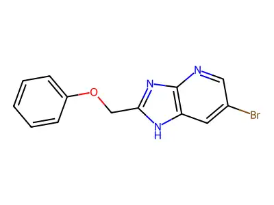 6-bromo-2-(phenoxymethyl)-1H-imidazo[4,5-b]pyridine structure