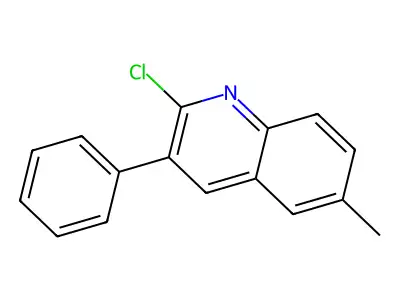 2-Chloro-6-methyl-3-phenylquinoline structure