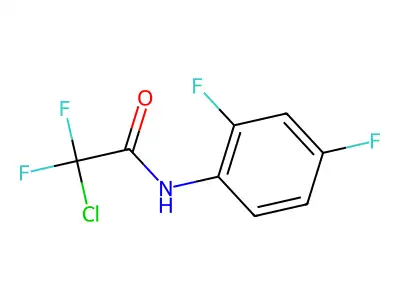 N1-(2,4-difluorophenyl)-2-chloro-2,2-difluoroacetamide structure