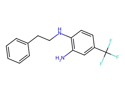 N1-phenethyl-4-(trifluoromethyl)benzene-1,2-diamine structure