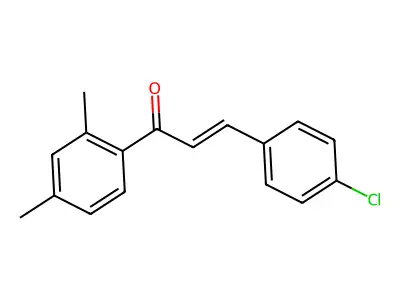 3-(4-Chlorophenyl)-1-(2,4-dimethylphenyl)prop-2-en-1-one structure