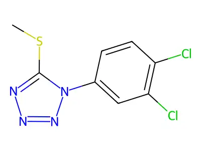 1-(3,4-Dichlorophenyl)-5-methylsulfanyltetrazole structure
