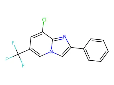 8-Chloro-2-phenyl-6-(trifluoromethyl)imidazo[1,2-a]pyridine structure