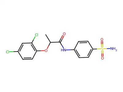 2-(2,4-dichlorophenoxy)-N-(4-sulfamoylphenyl)propanamide structure