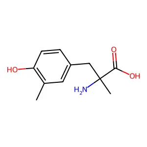 2-Amino-3-(4-hydroxy-3-methylphenyl)-2-methylpropanoic acid structure