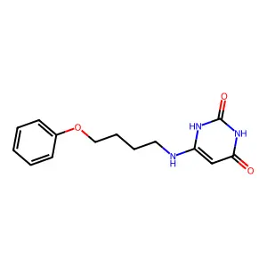 6-(4-phenoxybutylamino)-1H-pyrimidine-2,4-dione structure