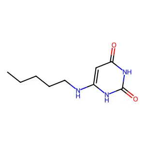 6-Pentylamino-1H-pyrimidine-2,4-dione structure
