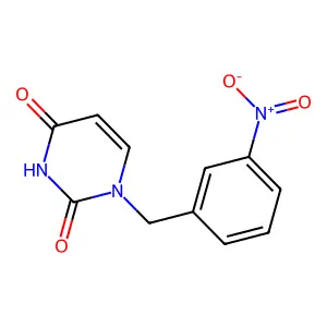 1-[(3-Nitrophenyl)methyl]pyrimidine-2,4(1H,3H)-dione structure