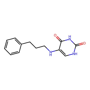 5-(3-phenylpropylamino)-1H-pyrimidine-2,4-dione structure