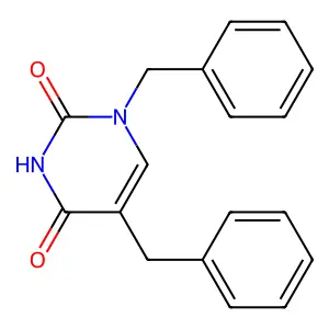1,5-Dibenzylpyrimidine-2,4(1H,3H)-dione structure