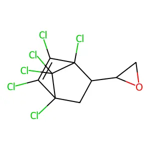 2-(1,4,5,6,7,7-Hexachlorobicyclo[2.2.1]hept-5-en-2-yl)oxirane structure