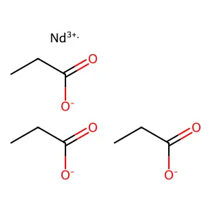 Neodymium tripropanoate structure