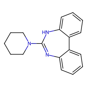 5H-DIBENZO(d,f)(1,3)DIAZEPINE, 6-PIPERIDINO- structure