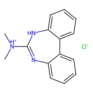 5H-Dibenzo(d,f)(1,3)diazepine, 6-(dimethylamino)-, hydrochloride structure