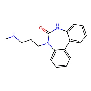5,7-Dihydro-5-(3-methylaminopropyl)-6H-dibenzo(d,f) (1,3)diazepine-6-one structure