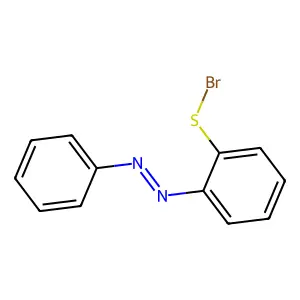 2-(苯偶氮基)苯次磺酰溴 structure
