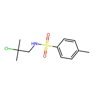 N-(2-chloro-2-methylpropyl)-4-methylbenzenesulfonamide structure