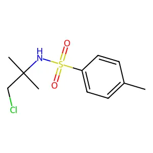 N-(2-chloro-1,1-dimethylethyl)-4-methylbenzenesulfonamide structure