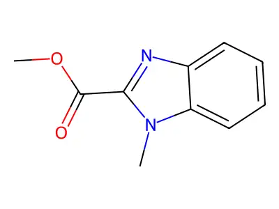 Methyl 1-methyl-1H-benzimidazole-2-carboxylate structure