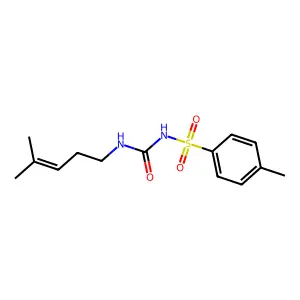 1-(4-Methylpent-3-enyl)-3-(4-methylphenyl)sulfonylurea structure