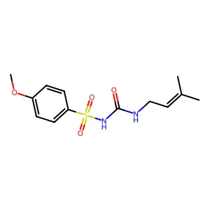 1-(4-Methoxyphenyl)sulfonyl-3-(3-methylbut-2-enyl)urea structure