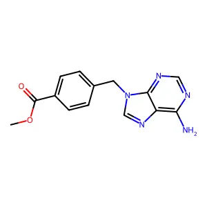 Methyl 4-[(6-amino-9h-purin-9-yl)methyl]benzoate structure