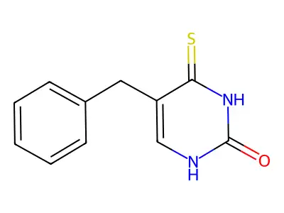 5-Benzyl-4-sulfanylidene-3,4-dihydropyrimidin-2(1H)-one structure