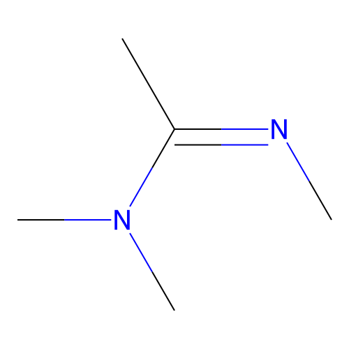 (CH3)2N-C(CH3)=Nch3 structure