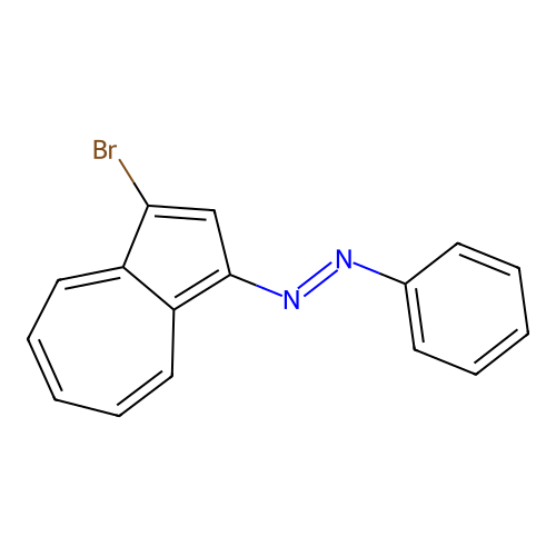 (3-Bromoazulen-1-yl)-phenyldiazene structure