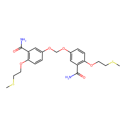Benzamide, 3,3'-methylenedioxybis(6-(methylthio)ethoxy- structure