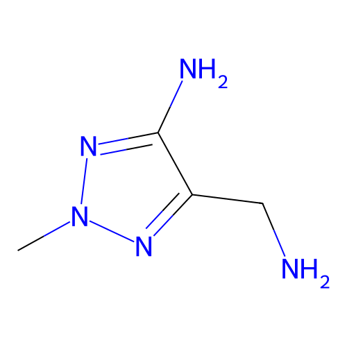 5-(Aminomethyl)-2-methyltriazol-4-amine structure