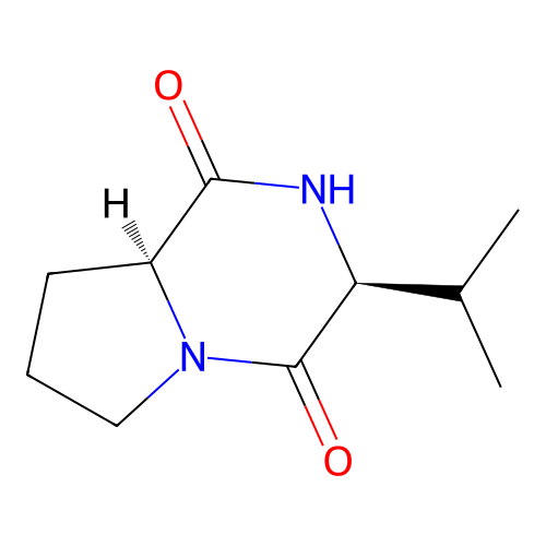 cyclo(L-Pro-L-Val) structure