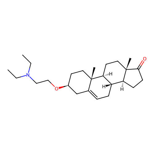 3beta-(2-Diethylaminoethoxy)androst-5-en-17-one structure