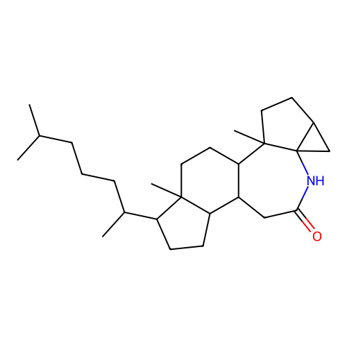 3a,5a-dimethyl-6-(6-methylheptan-2-yl)tetradecahydro-1h-cyclopropa[1,5]cyclopenta[1,2-b]indeno[5,4-d]azepin-10(11h)-one structure